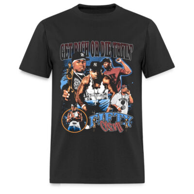 50 CENT BLACK TEE 2XL Miniatura