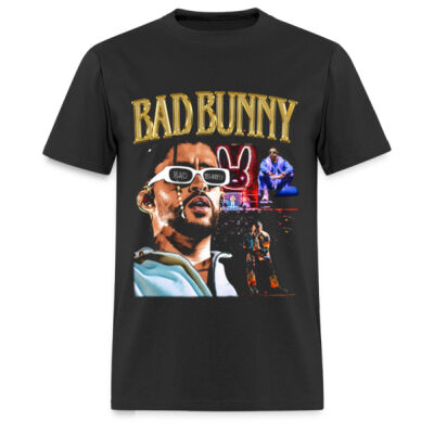 BAD BUNNY DTMF BLACK TEE V4 L Miniatura