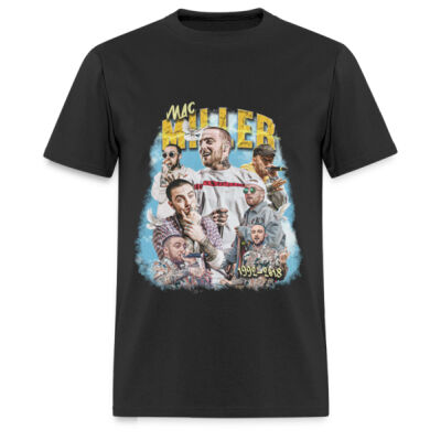 MAC MILLER BLACK TEE Miniatura