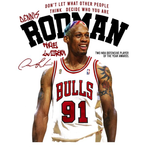 Dennis Rodman White Miniatura