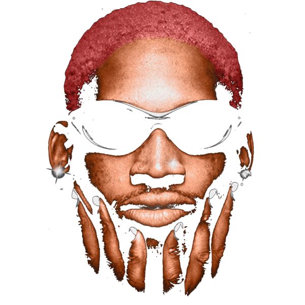 Dennis Rodman Face Miniatura