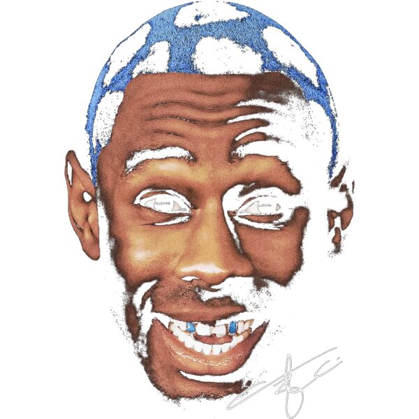 Tyler The Creator Blue Face Miniatura