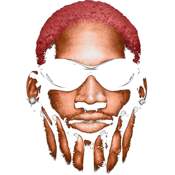 Dennis Rodman Face Miniatura