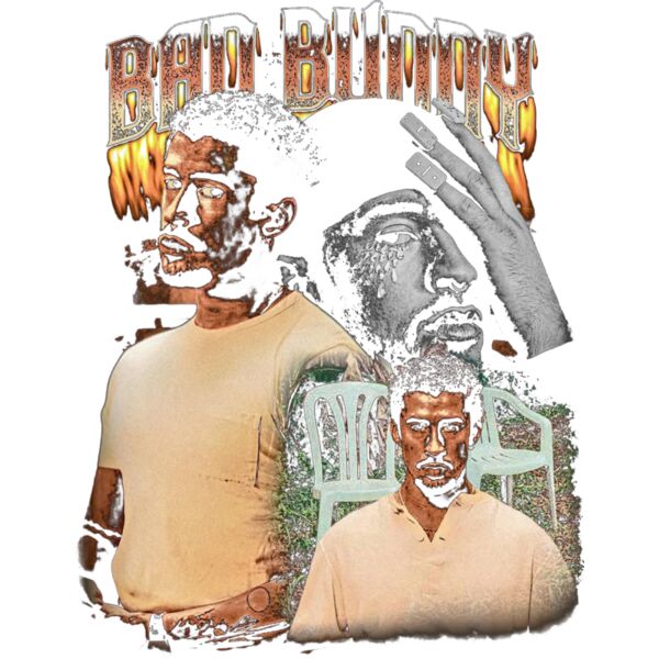 BAD BUNNY V2 BLACK TEE Miniatura