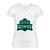 Playera Dama: Algodón Peinado Cuello V Miniatura