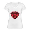 Playera Dama: Algodón Peinado Cuello V Miniatura