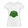Playera Dama: Algodón Peinado Cuello V Miniatura