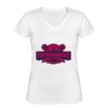 Playera Dama: Algodón Peinado Cuello V Miniatura