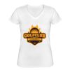 Playera Dama: Algodón Peinado Cuello V Miniatura