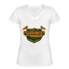 Playera Dama: Algodón Peinado Cuello V Miniatura
