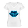 Playera Dama: Algodón Peinado Cuello V Miniatura