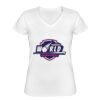 Playera Dama: Algodón Peinado Cuello V Miniatura