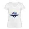 Playera Dama: Algodón Peinado Cuello V Miniatura