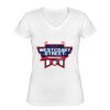 Playera Dama: Algodón Peinado Cuello V Miniatura