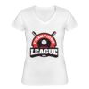Playera Dama: Algodón Peinado Cuello V Miniatura