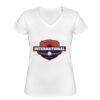 Playera Dama: Algodón Peinado Cuello V Miniatura