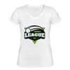 Playera Dama: Algodón Peinado Cuello V Miniatura