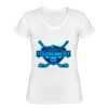 Playera Dama: Algodón Peinado Cuello V Miniatura