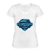 Playera Dama: Algodón Peinado Cuello V Miniatura