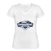 Playera Dama: Algodón Peinado Cuello V Miniatura