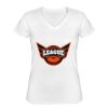Playera Dama: Algodón Peinado Cuello V Miniatura