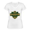 Playera Dama: Algodón Peinado Cuello V Miniatura