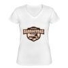 Playera Dama: Algodón Peinado Cuello V Miniatura