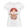 Playera Dama: Algodón Peinado Cuello V Miniatura