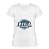 Playera Dama: Algodón Peinado Cuello V Miniatura