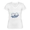 Playera Dama: Algodón Peinado Cuello V Miniatura