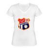 Playera Dama: Algodón Peinado Cuello V Miniatura