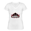Playera Dama: Algodón Peinado Cuello V Miniatura