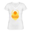 Playera Dama: Algodón Peinado Cuello V Miniatura