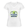 Playera Dama: Algodón Peinado Cuello V Miniatura