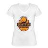 Playera Dama: Algodón Peinado Cuello V Miniatura