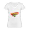 Playera Dama: Algodón Peinado Cuello V Miniatura