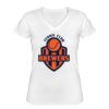 Playera Dama: Algodón Peinado Cuello V Miniatura