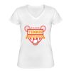 Playera Dama: Algodón Peinado Cuello V Miniatura