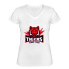 Playera Dama: Algodón Peinado Cuello V Miniatura