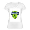 Playera Dama: Algodón Peinado Cuello V Miniatura