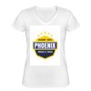 Playera Dama: Algodón Peinado Cuello V Miniatura
