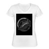 Playera Dama: Algodón Peinado Cuello V Miniatura