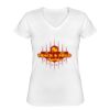 Playera Dama: Algodón Peinado Cuello V Miniatura