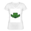 Playera Dama: Algodón Peinado Cuello V Miniatura