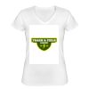 Playera Dama: Algodón Peinado Cuello V Miniatura