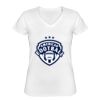 Playera Dama: Algodón Peinado Cuello V Miniatura