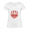 Playera Dama: Algodón Peinado Cuello V Miniatura