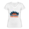 Playera Dama: Algodón Peinado Cuello V Miniatura