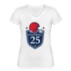 Playera Dama: Algodón Peinado Cuello V Miniatura