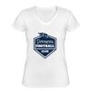 Playera Dama: Algodón Peinado Cuello V Miniatura